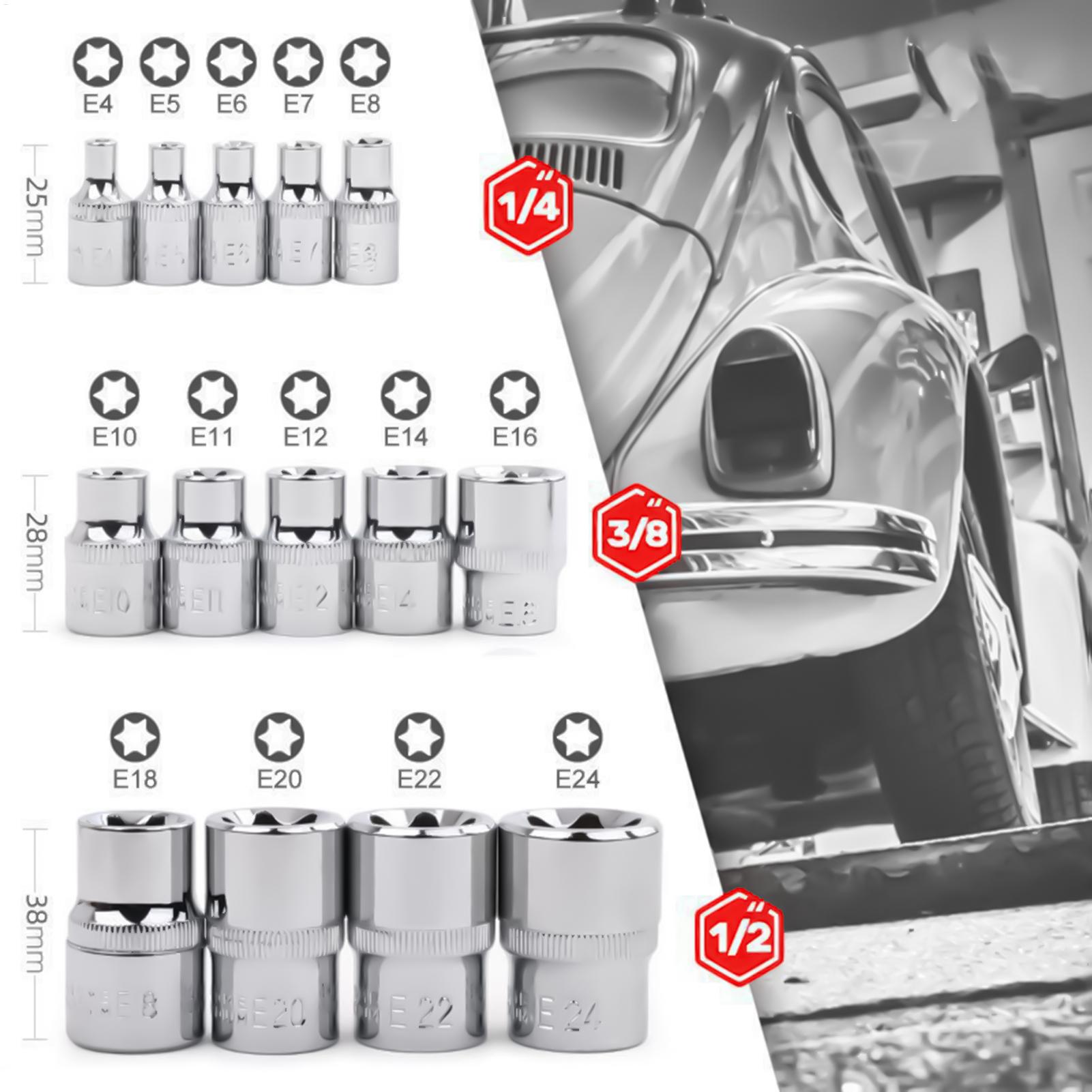 Socket Set - Socket Set Portable Heavy-Duty Multifunctional Portable