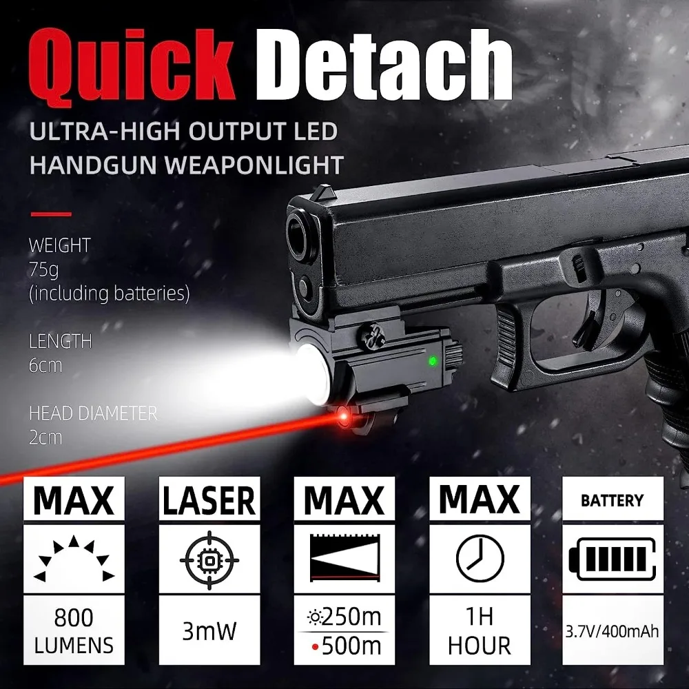 800 Lumens Tactical LED Flashl - Timing Light Gun 评论和价格