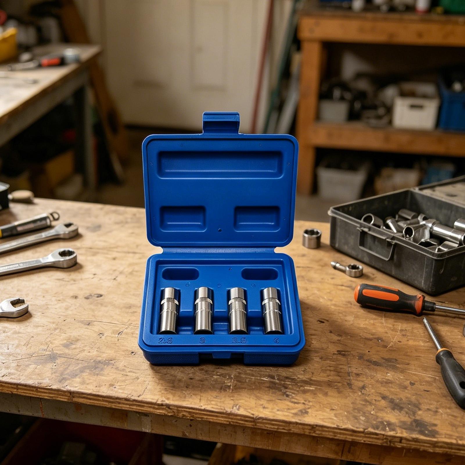 Extractor Set 4 Pieces 1/4Inch - Socket Set 评论和价格