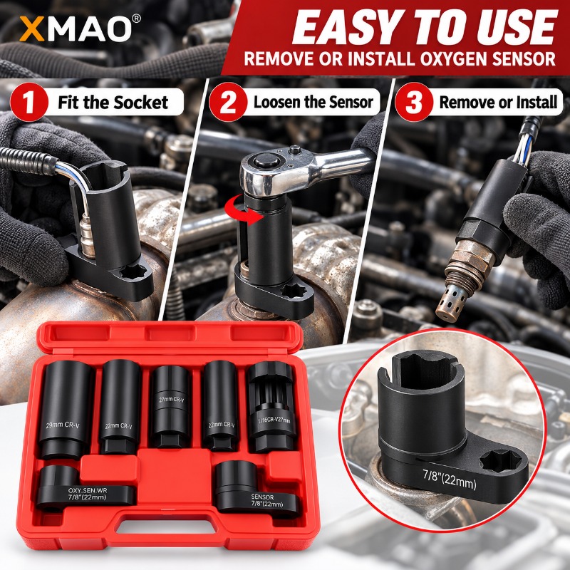 5/7Pcs Oxygen Sensor Socket Wr - Socket Set 评论和价格
